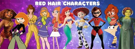 Popular Red Hair Characters Featured Animation