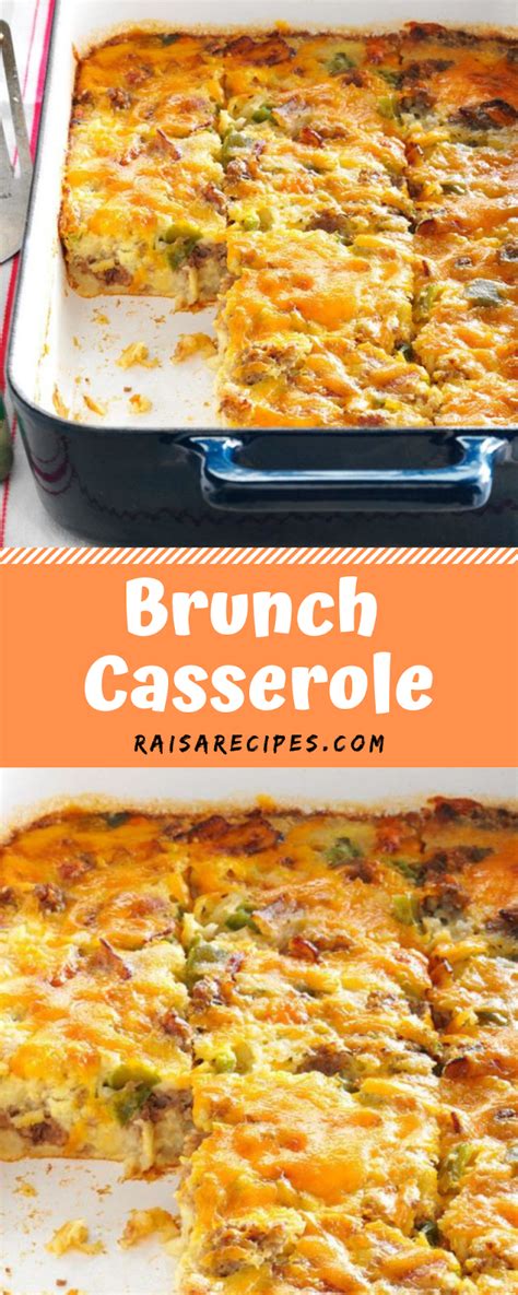 Freshness protected with sodium bisulfite and bht. Brunch Casserole (With images) | Pork sausage recipes ...