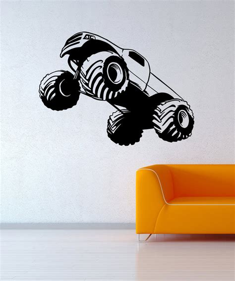 Vinyl Wall Decal Sticker Monster Truck Launch Osmb592s Etsy