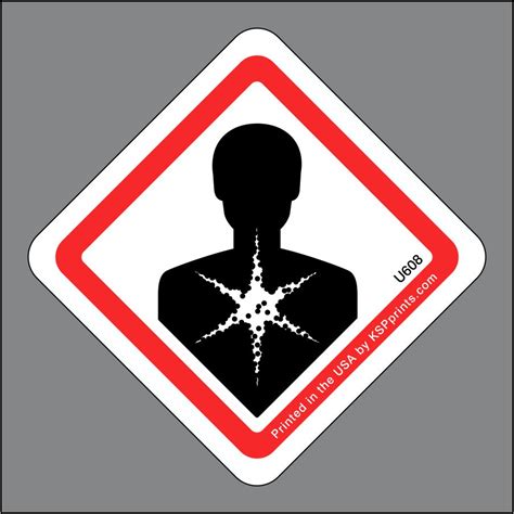 Use This Health Hazard Symbol Label To Identify Hazardous Situations
