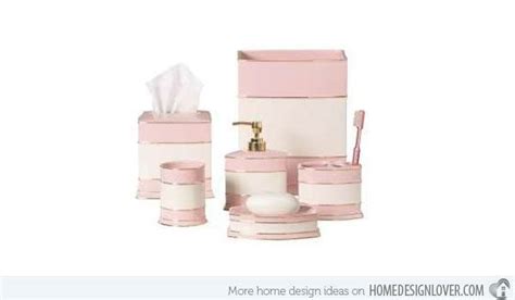 15 Chic Pink Bathroom Accessories Set Home Design Lover Shabby Chic