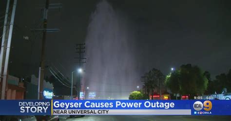 Car Crashes Into Hydrant Causes Power Outages Near Universal City