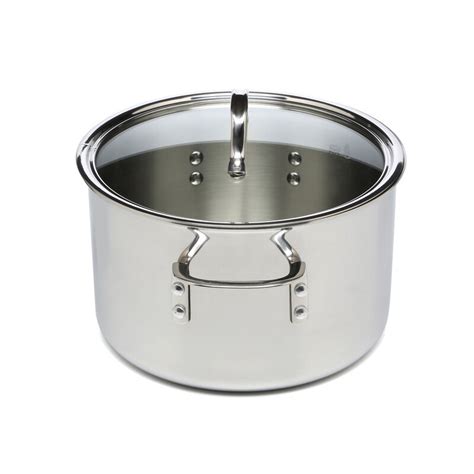 It has even cooking, can go from the stove to oven and. Calphalon Tri-Ply Stainless Steel 8 Qt Stock Pot with Lid ...