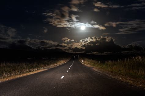 Lonely Road I Travel The Lonely Road I Travel It At Night Flickr