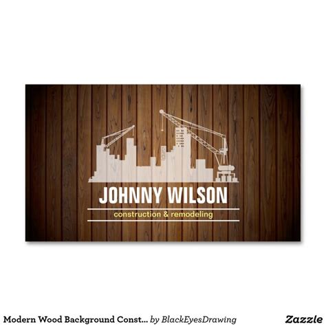 Create Your Own Profile Card Construction Business Cards