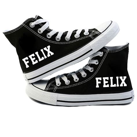 Stray Kids Shoes Felix Kpop Skz Logo High Top Converse Sneaker