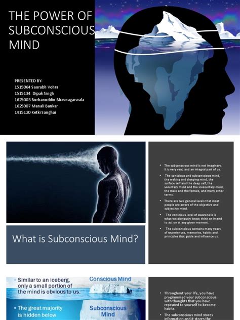 The Power Of Subconscious Mind Dream Mind