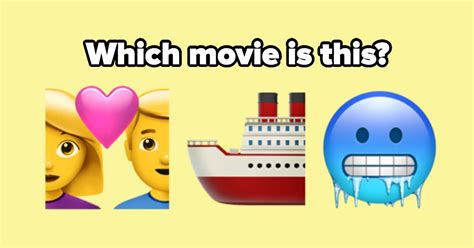 Can You Identify These Popular Movies From The Emojis