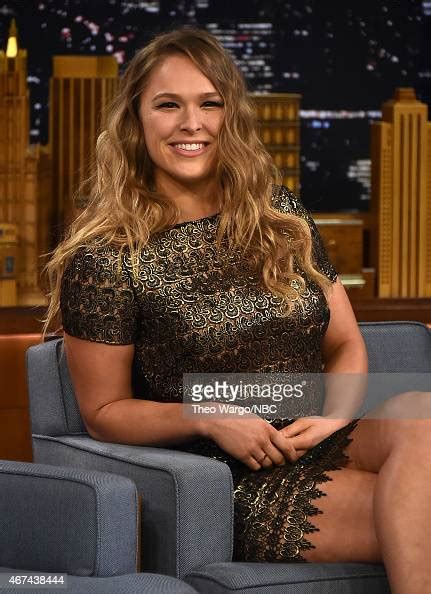 ronda rousey visits the tonight show starring jimmy fallon at news photo getty images