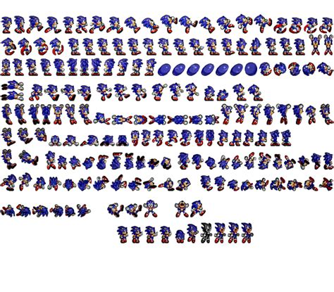 Ultimate Sonic The Hedgehog Sprite Sheet By Mrsupersonic1671 Jogos