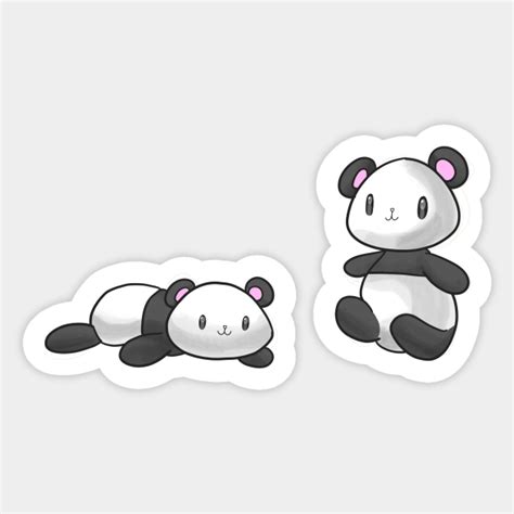 Kawaii Baby Pandas Baby Panda Sticker Teepublic Au