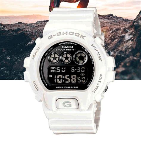 Relógio Casio G Shock Digital Dw 6900nb 7dr Branco Leandrinistore