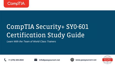 Comptia Security Sy0 601 Certification Study Guide Pass Your Cert