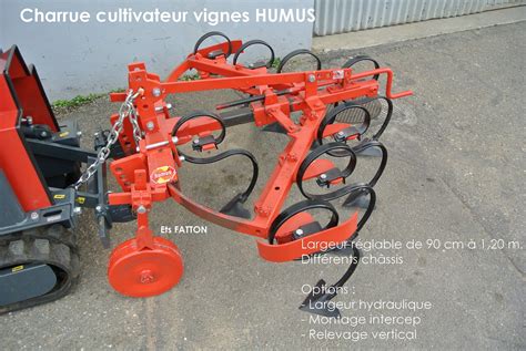 Charrue Cultivateur Vignes HUMUS Ets Fatton