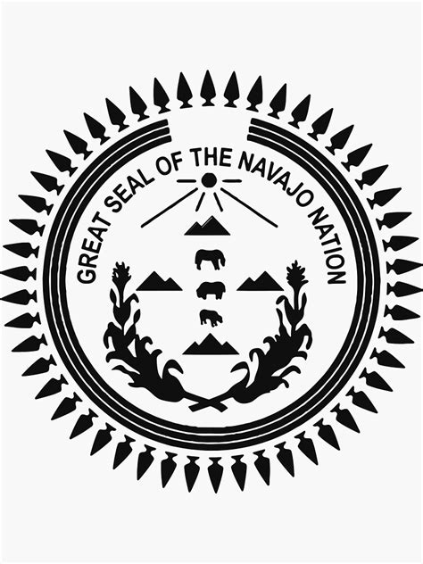Navajo National Monument Great Seal Of The Navajo Sticker By King701