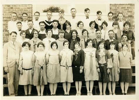 Oklahoma High School 1930s Teenagers Vintage Photo