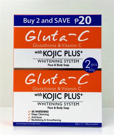 Gluta C Glutathione Vitamin C With Kojic Plus Whitening Face And Body