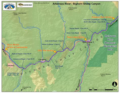 Arkansas River Rafting Maps In Colorado Sections Rapids