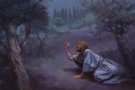 Jesus Prays In Gethsemane Gospelimages