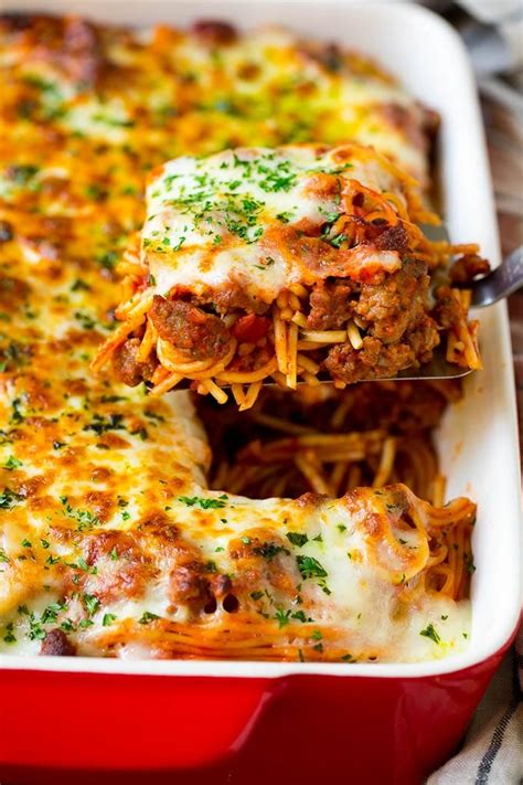 Baked Spaghetti 14 Delicious Christmas Dinner Side Dish Recipes