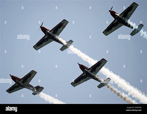 Malaga, Spain. 11th Sep, 2022. A Pioneer team patrol performs in the