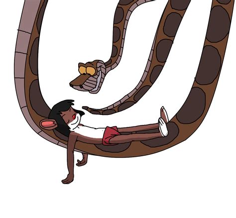 There was a little misunderstanding about the story, so tiquitoc drew page 15a and 15b. Mowgli and kaa by vasilia95 on DeviantArt