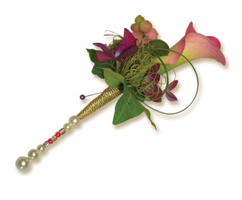 If you are using corsage pins make sure you insert the pins on a steep diagonal to make sure nothing pokes out the other side. Premium Flowers: Wedding Themes: Calla Lily