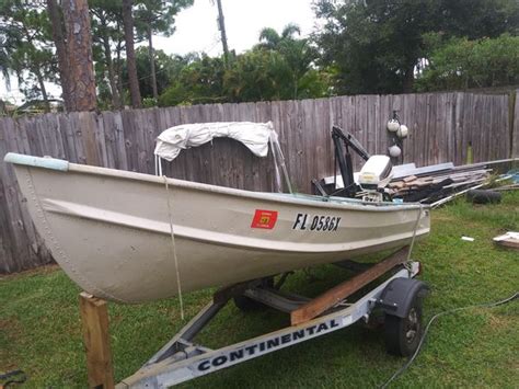 12 Ft Jon Boat With 4hpmotor Very Reliable 75000 For Sale In Port