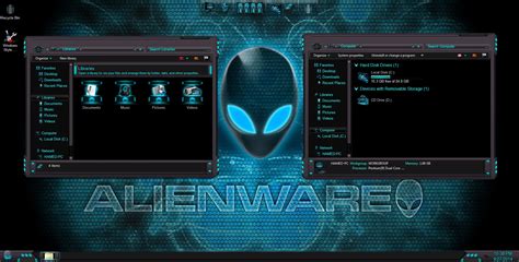 Alienware Inspired Skinpack For Windows 78110 19h2 Skin Pack Theme
