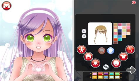 Create Anime Character App Choose From A Series Of Options To Build