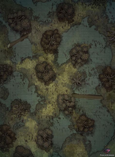 Oc Art Swamp Battle Map 22x30 Rdnd