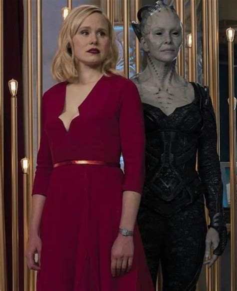 alison pill fiction film red formal dress formal dresses star trek universe trekkie picard