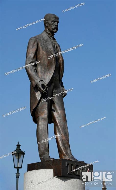 Prague Statue Of Tomas Garrigue Masaryk The First Demokcratic