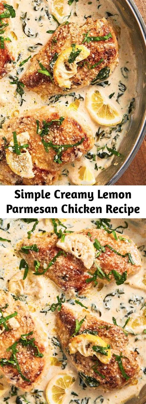 Simple Creamy Lemon Parmesan Chicken Recipe 9am Chef