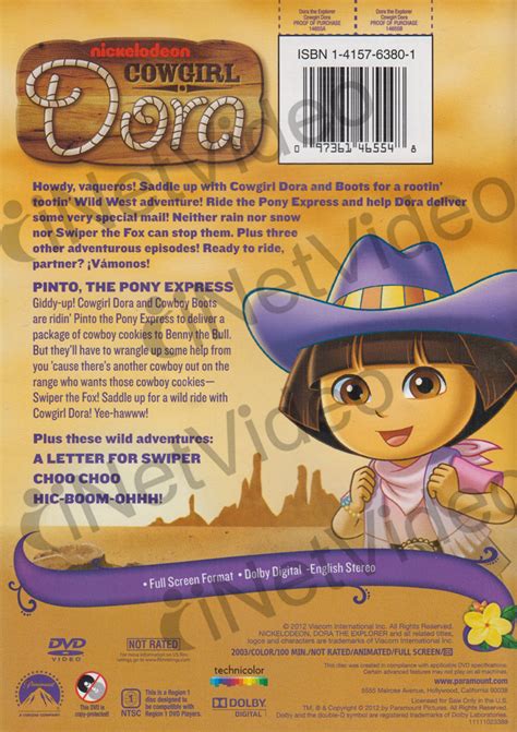 Dora The Explorer Cowgirl Dora On Dvd Movie