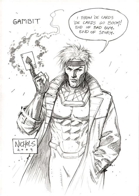 Gambit Commission By Flowcoma On Deviantart Rogue Gambit Comic Games