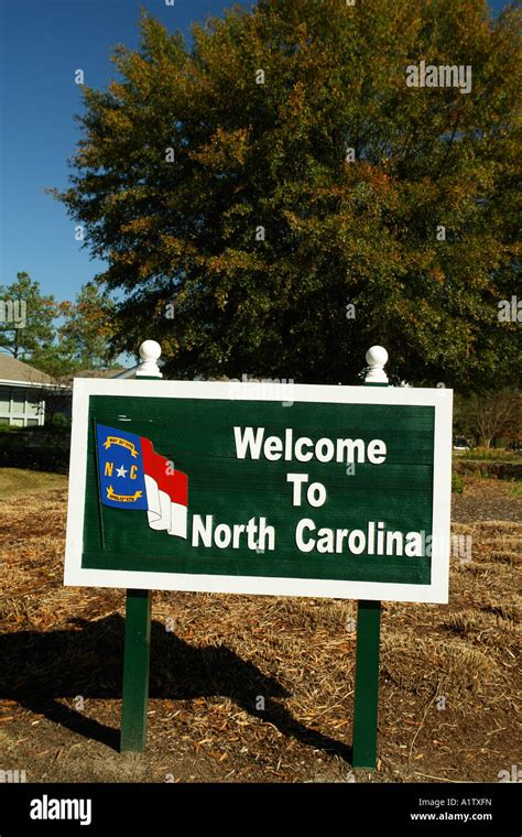 Welcome North Carolina Road Sign Hi Res Stock Photography And Images