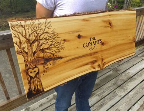Etching wedding gifts & updates. CUSTOM ANY DESIGN : Personalized Wedding Guest Book ...