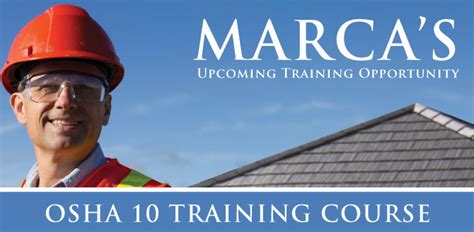 2019 Osha 10 Training Course Marca