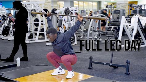 Full Leg Day Workout Vlog YouTube