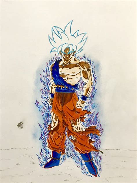 Goku Ultra Instinto Dominado Universo Amaterasu Dibujo De Goku