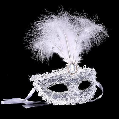Women Sexy Lace Feather Eye Mask Party Masks For Masquerade Halloween