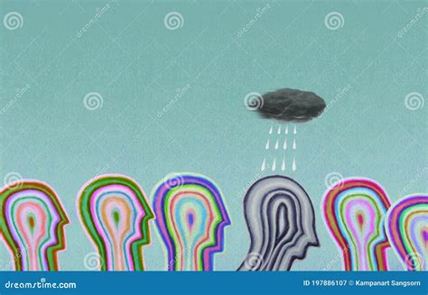 Concept Art Of Depression Stock Illustration Illustration Of Lonely