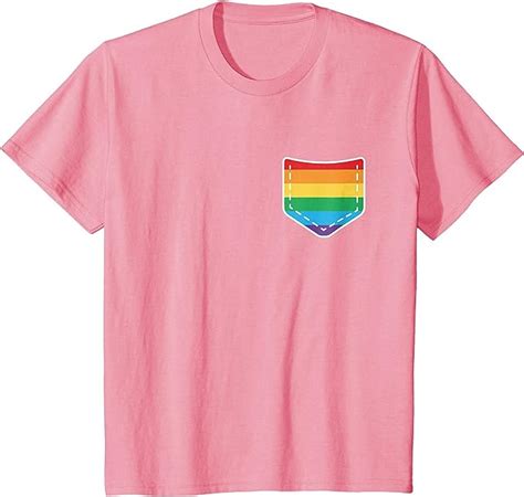 Amazon Com Gay Pride Flag Pocket T Shirt Lgbt Resist Pride Rainbow My