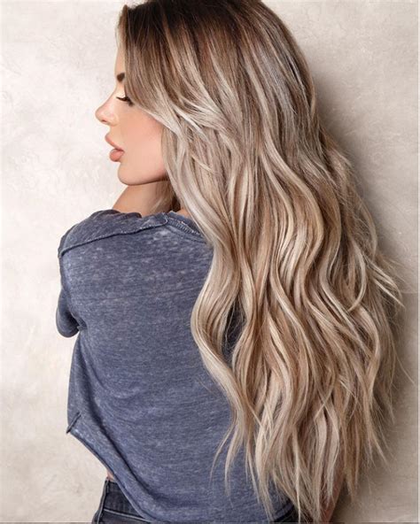 Hottest Blonde Balayage Highlights With Layers For Long Hair Design