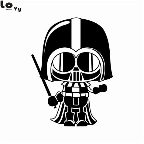 Classic Movie Star Wars Car Sticker Cartoon Darth Vader Vinyl Car Decal