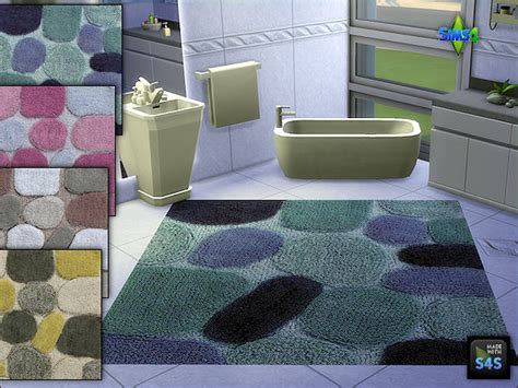 2 Sets Of Bath Rugs In 4 Colors By Mabra At Arte Della Vita Sims 4