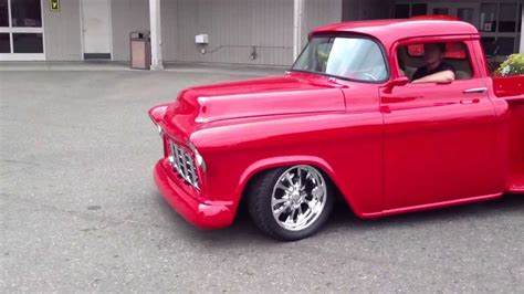 Pro Touring Tubbed 1955 Chevy 12 Ton Stepside Youtube