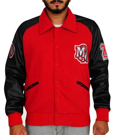 Red And Black Letterman Bomber Mickey Mouse Varsity Jacket Jackets