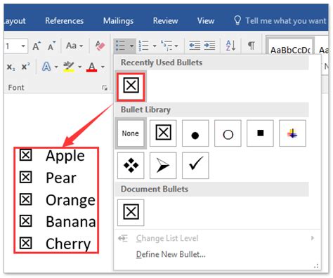 How To Quickly Insert Checkbox Symbol Into Word Document